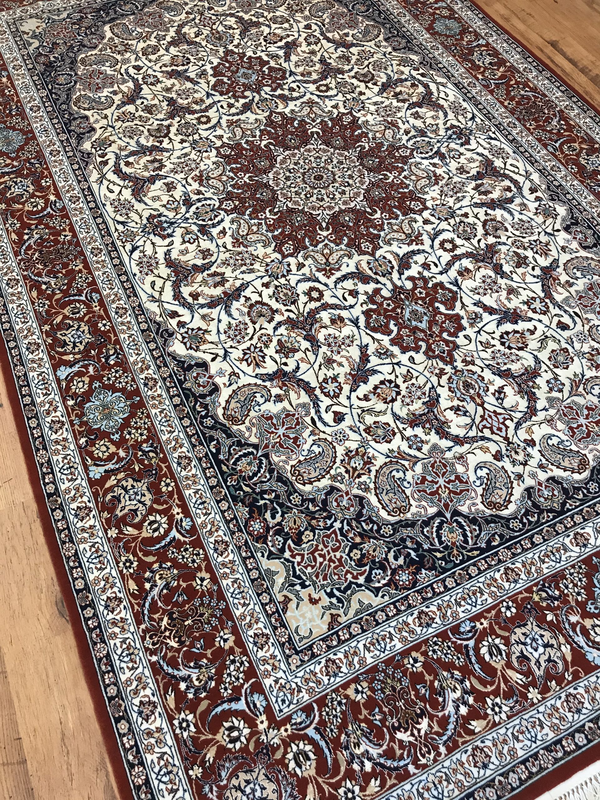 Isfahan Silk Rug | Kasra Persian Rugs Toronto | Handmade Area Rugs